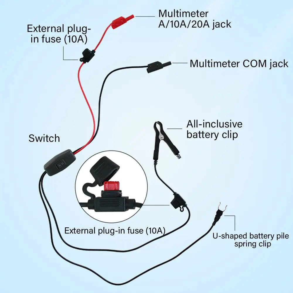 Testeur de vidange de courant de batterie durable, détecteur de fuite de voiture, outil de test de fuite, testeur de vidange parasitaire