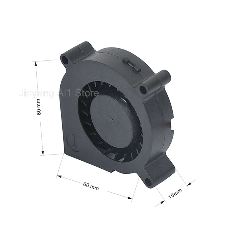 

DC6015 центробежный вентилятор охлаждения турбины DC 5 В 12 В 24 В воздуходувка масляный подшипник кулер интерфейс питания 2,54 клемма C1