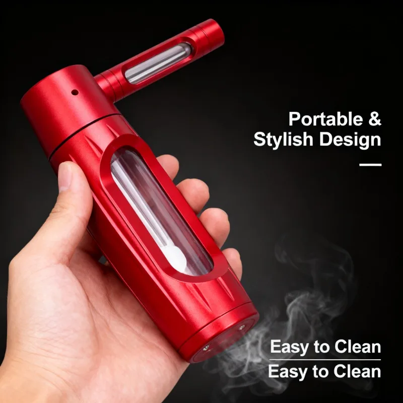 مجموعة شيشة الشيشة المحمولة الممتازة - مجموعة كاملة مع وعاء تبغ تشيتشا وأدوات تدخين أساسية مثالية للرجال