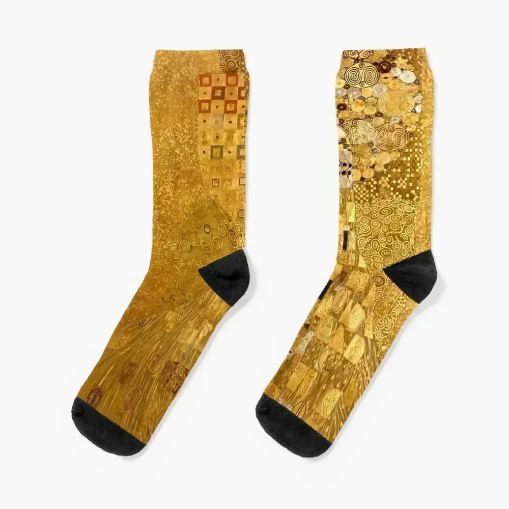 

Woman in Gold Portrait by Gustav Klimt Socks Heating sock new year sports stockings hiphop Luxury Woman Socks Men's