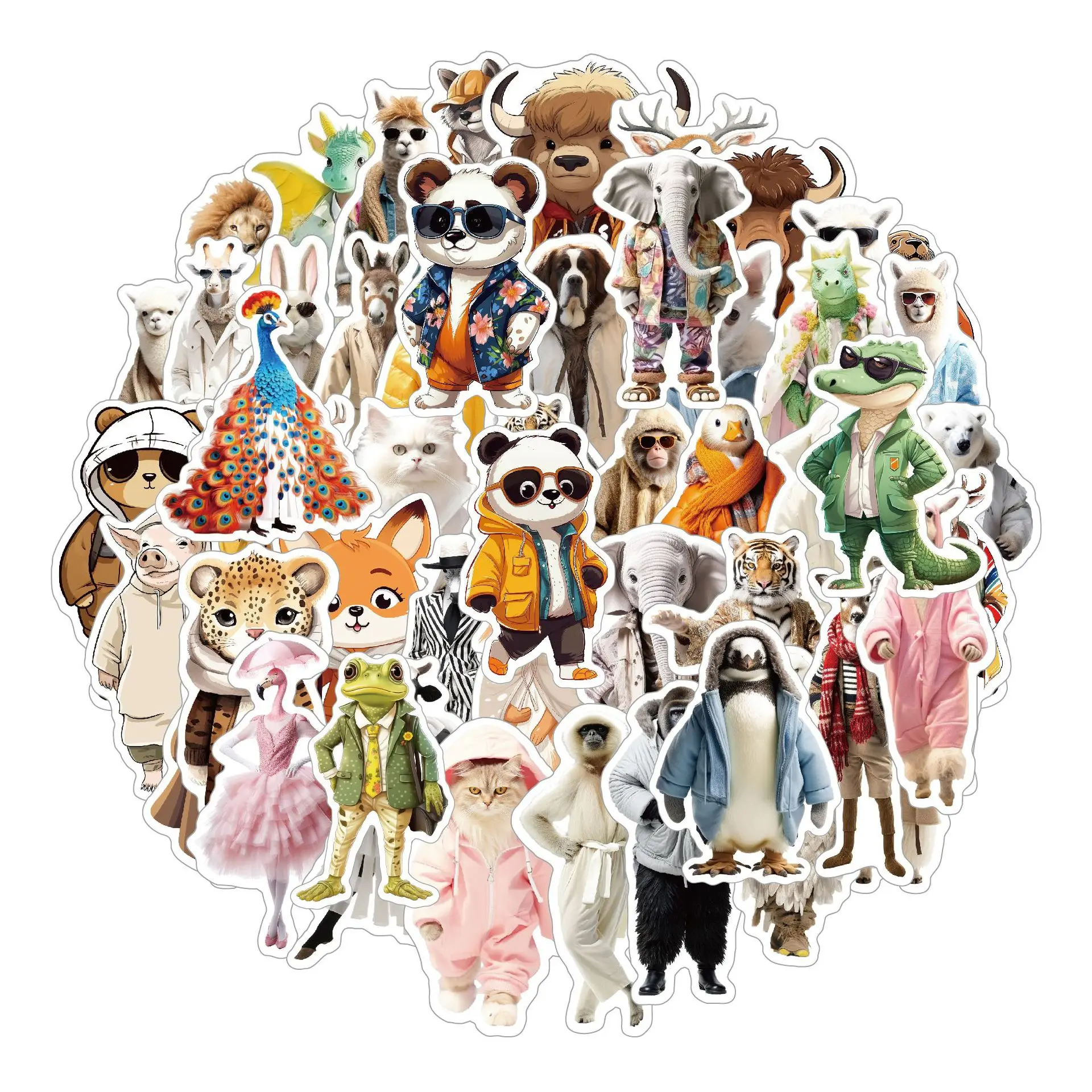 10/30/50PCS Cartoon Small Animals Stickers Series Funny Graffiti Luggage Notebook Scrapbook Helmet Guitar Decoration Wholesale