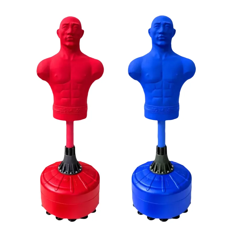 Factory Direct Adjustable Height Man Shape Standing Punching Bag Boxing Dummy Kick Boxing Taekwondo Dummy