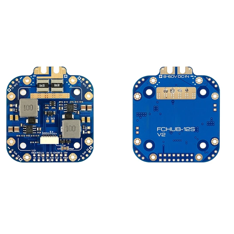 XCLASS PDB FCHUB-12S V2 Board 5V & 12V Output W/ Current Sensor 3-12S Lipo For RC Drone FPV Quadcopter Multicopter