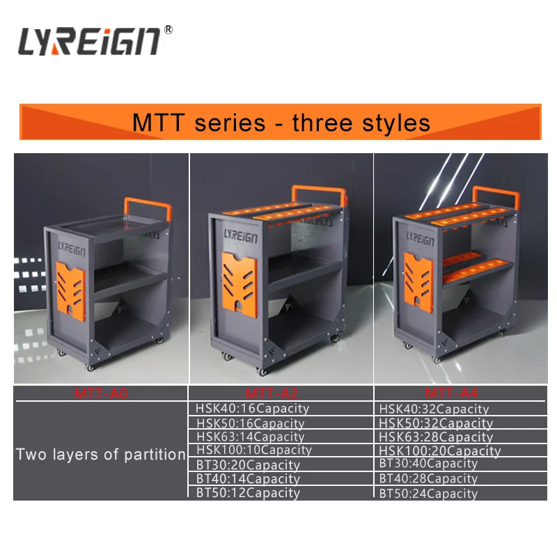 CNC CAT40 cart BT40 CNC Tool Trolley Cart Metal material removable storage handle