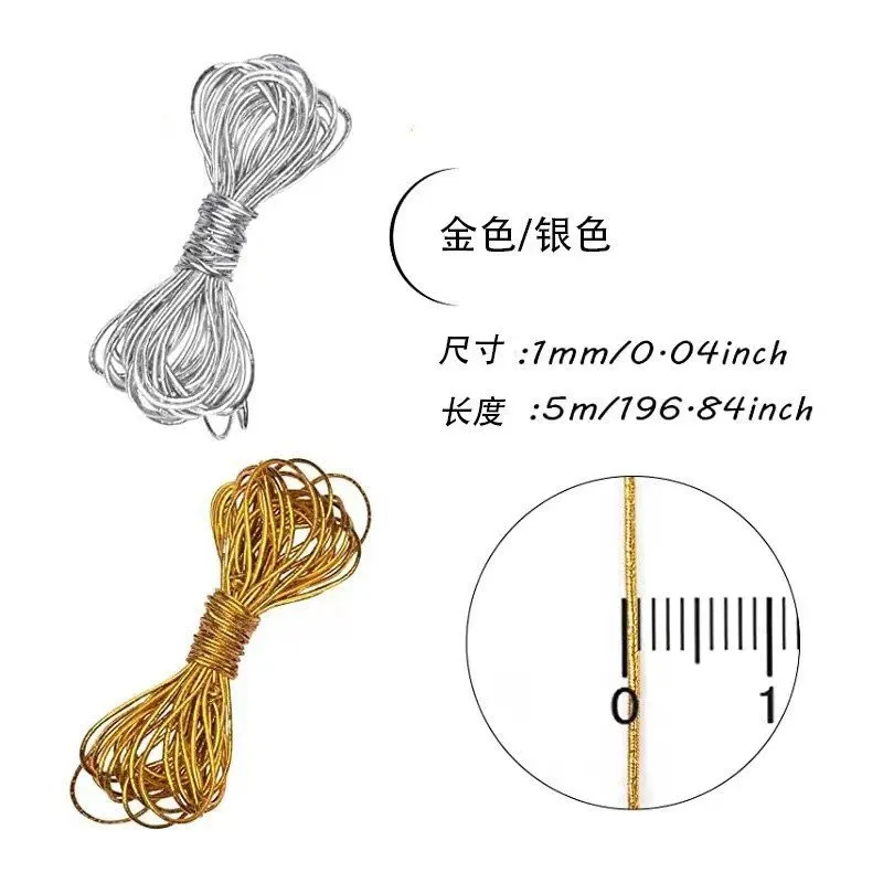 Braided Hair Rope Silver Metal Edgy Trendy Easy Styling Dreadlock Rope Hair Tie Comfortable Secure for Young Women Teens