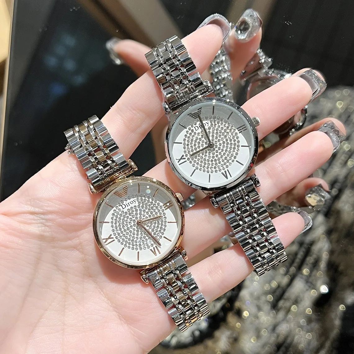 لوحة ساعة الماس لساعة الفتاة