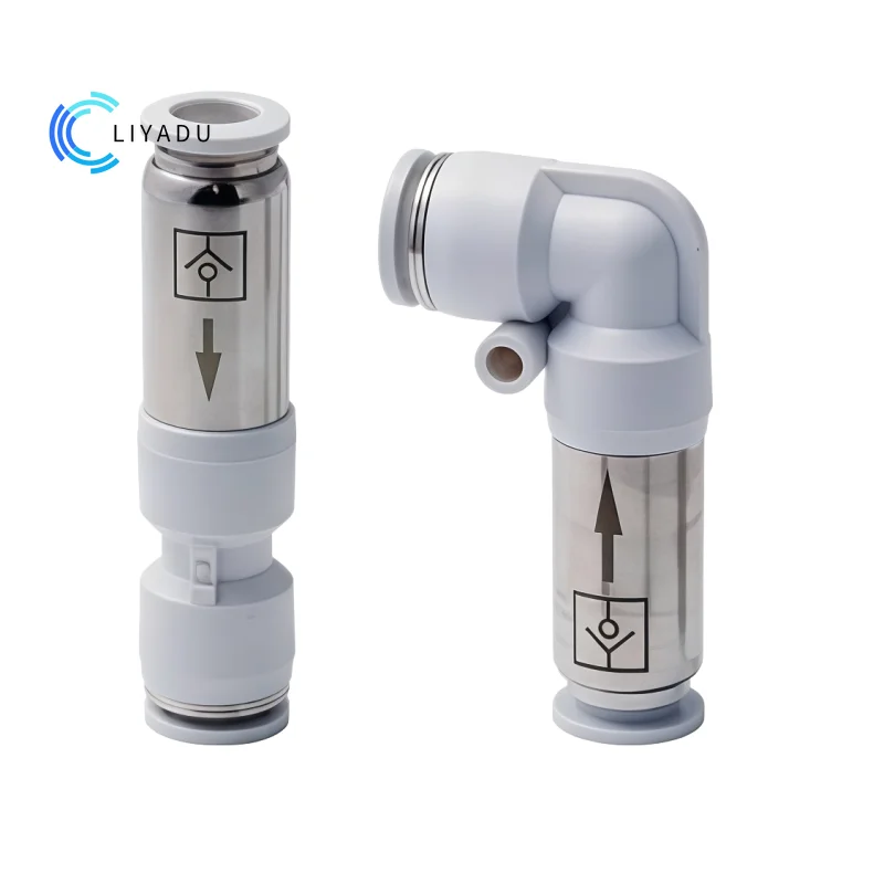 SPV SPU Pneumatic Quick Fitting Connector 4mm 6mm 8mm 10mm 12mm One Way Check Valve Non Return Air Flow Control Valve
