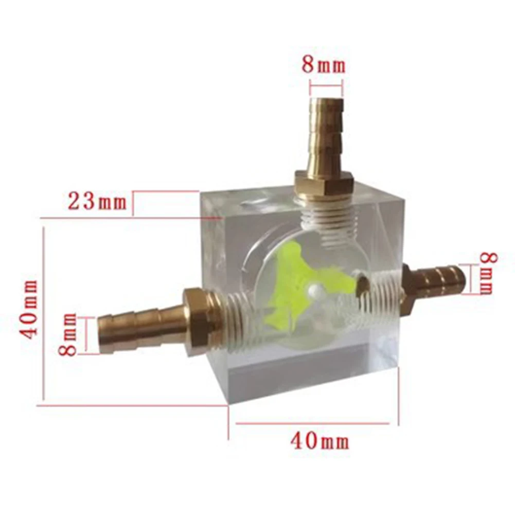 For Acrylic Body Water Flow Monitor for Desktop For PC Water Cooling Applications with Leak-Proof Sealed Construction
