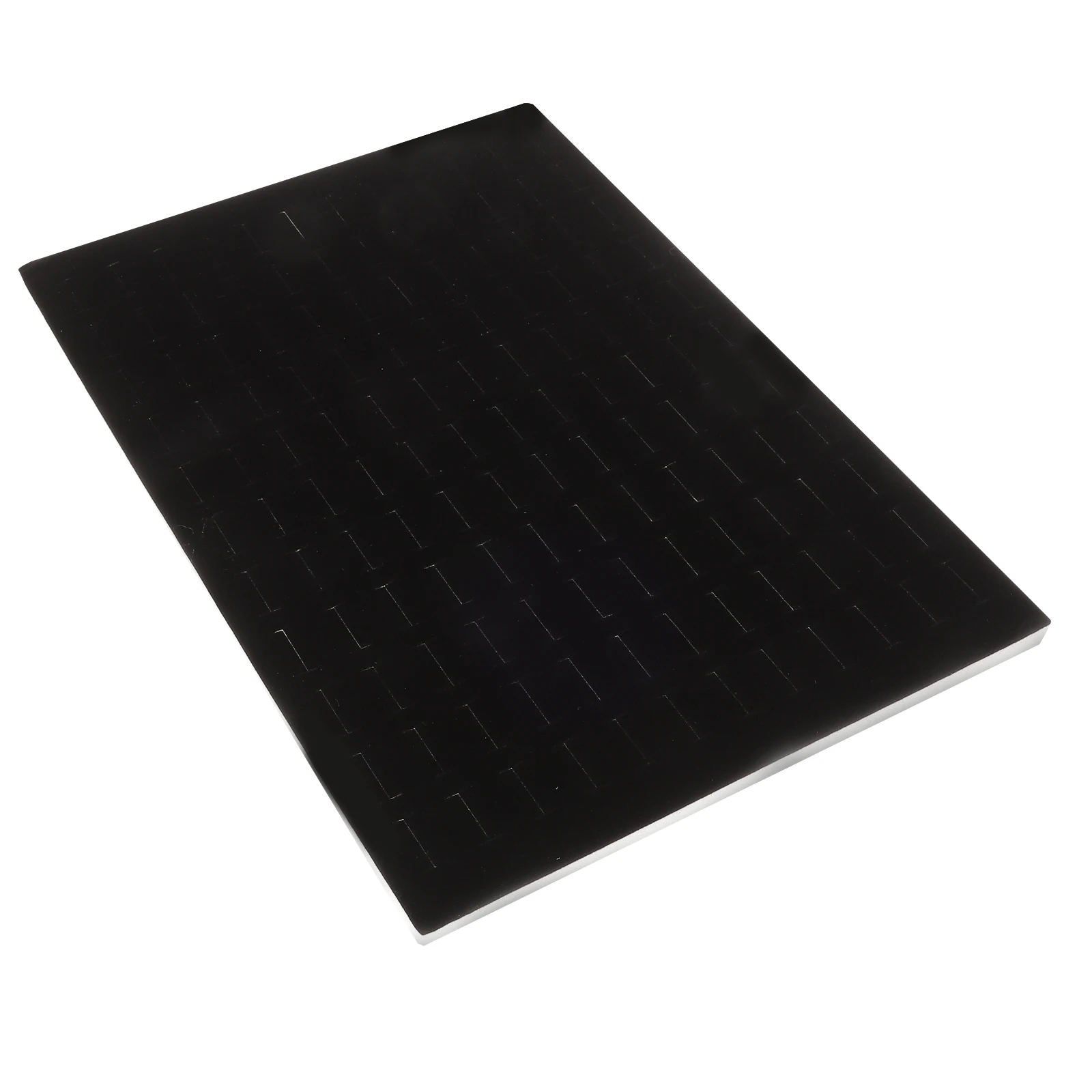

Black Display Pad Jewelry Holder Sponge Insert Velvet Tray Ring Tray Earring Storage Solution Lightweight Practical