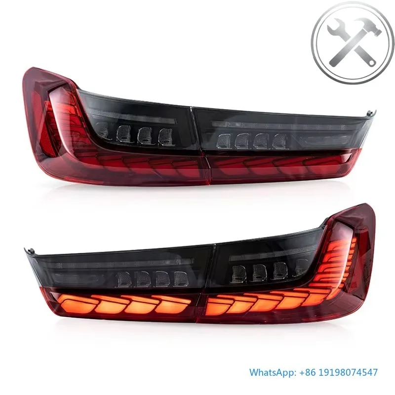 

2019‑2021 Mid Size Sedan G20 Full LED Taillights Assembly Clear Lens Amber Sequential Indicators EU‑Spec 12V Waterproof Auto P