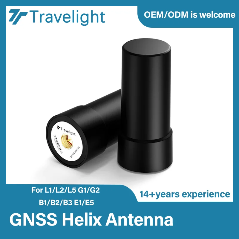 Compact Multiband Band Gps Antenna L1 L2 L5 B3i E5 IP67 Quadrifilar Helical SMA Helix GPS Active RTK GNSS Antenna