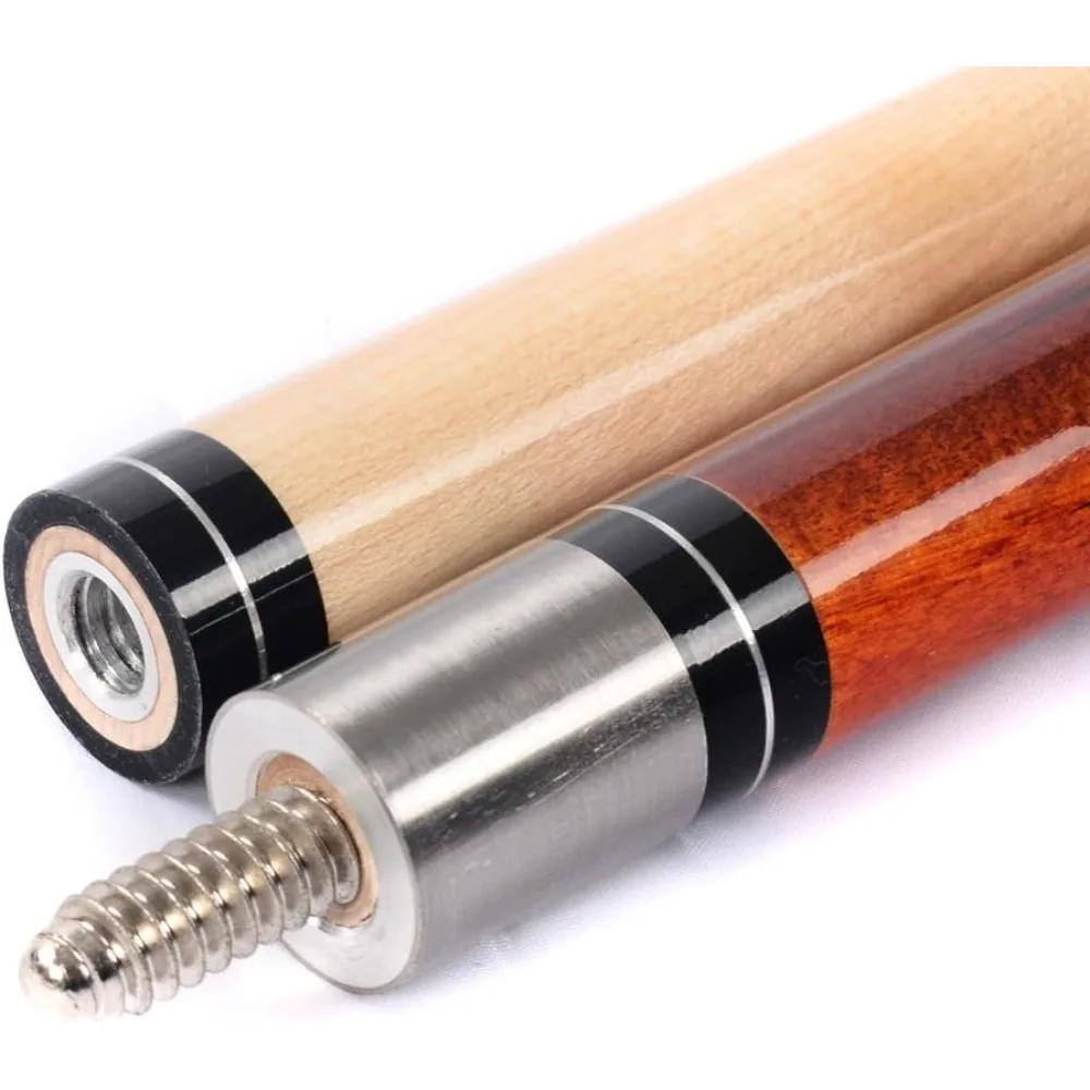 Bâtons de queue de billard de Bar de maison de haute qualité, deux bâtons de queue + 2x2 étui rigide pour queue de billard