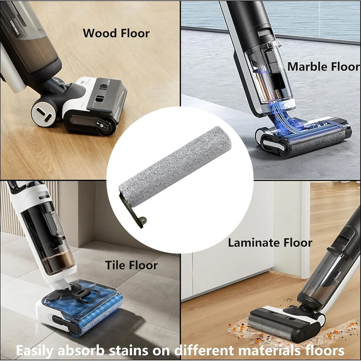 H12 Pro M13beta 바닥 스크러버 롤러 브러시 액세서리 교체 부품 청소 액세서리 용 FZFZ 롤러 브러시