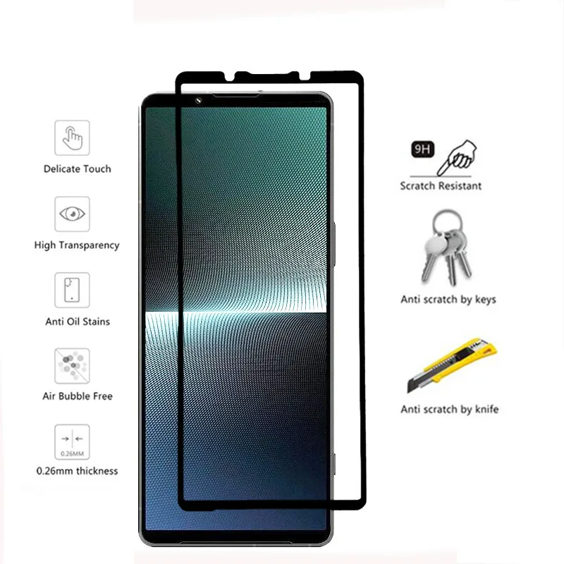 3PCS Screen Glass For SONY Xperia 1V 1IV Front Tempered Protector For Xperia 1 III 1II Front Glass Film 9H
