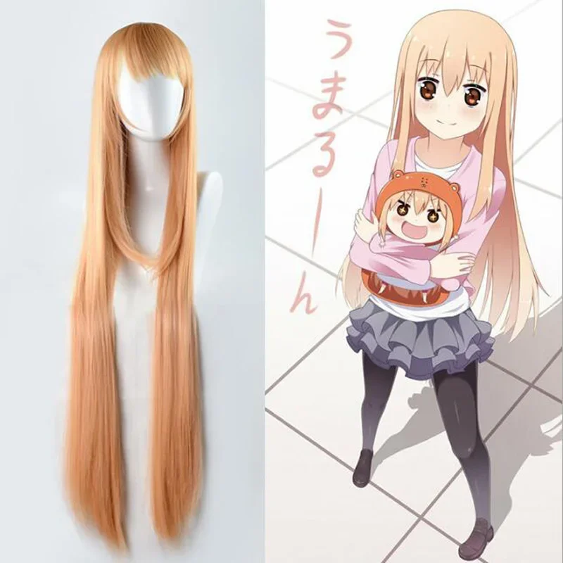 quality HIMOUTO! UMARU-CHAN cosplay wig UMARU DOMA costume play wigs Halloween costumes hair free shipping+wig cap