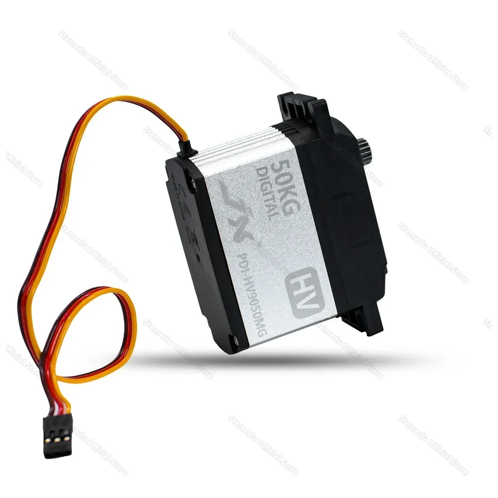 JX PDI-HV9050MG 50KG Angolo di 160 Gradi Ad Alta Precisione Metal Gear Servomotore Standard Digitale Per Auto Robot UAV Hobby Educazione