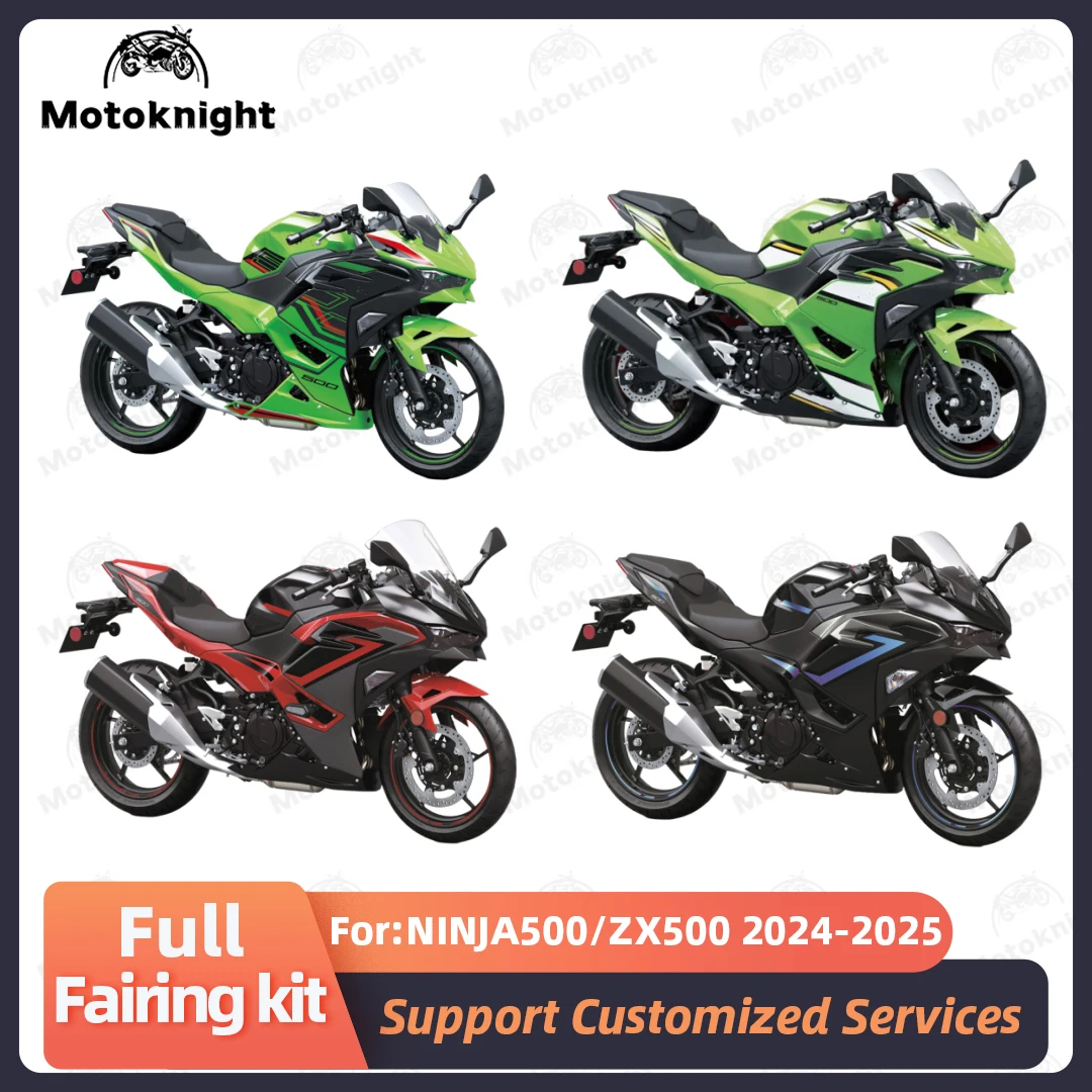 Fit For Kawasaki NINJA500 ZX500 2024 2025 Fairing Kit Full Set Motorcycle Fairing Painted Bodywork New ABS Plastic 4 Gifts