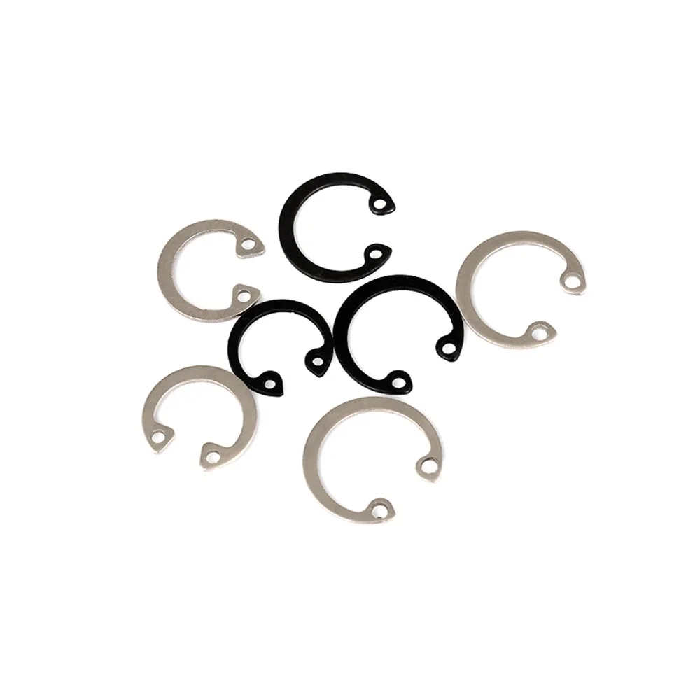 10/50pcs M3 M4 to M40 GB893 304 Stainless GB893 Black Steel Bearing Hole C Type Inside Internal Circlip Retaining Clip Snap Ring