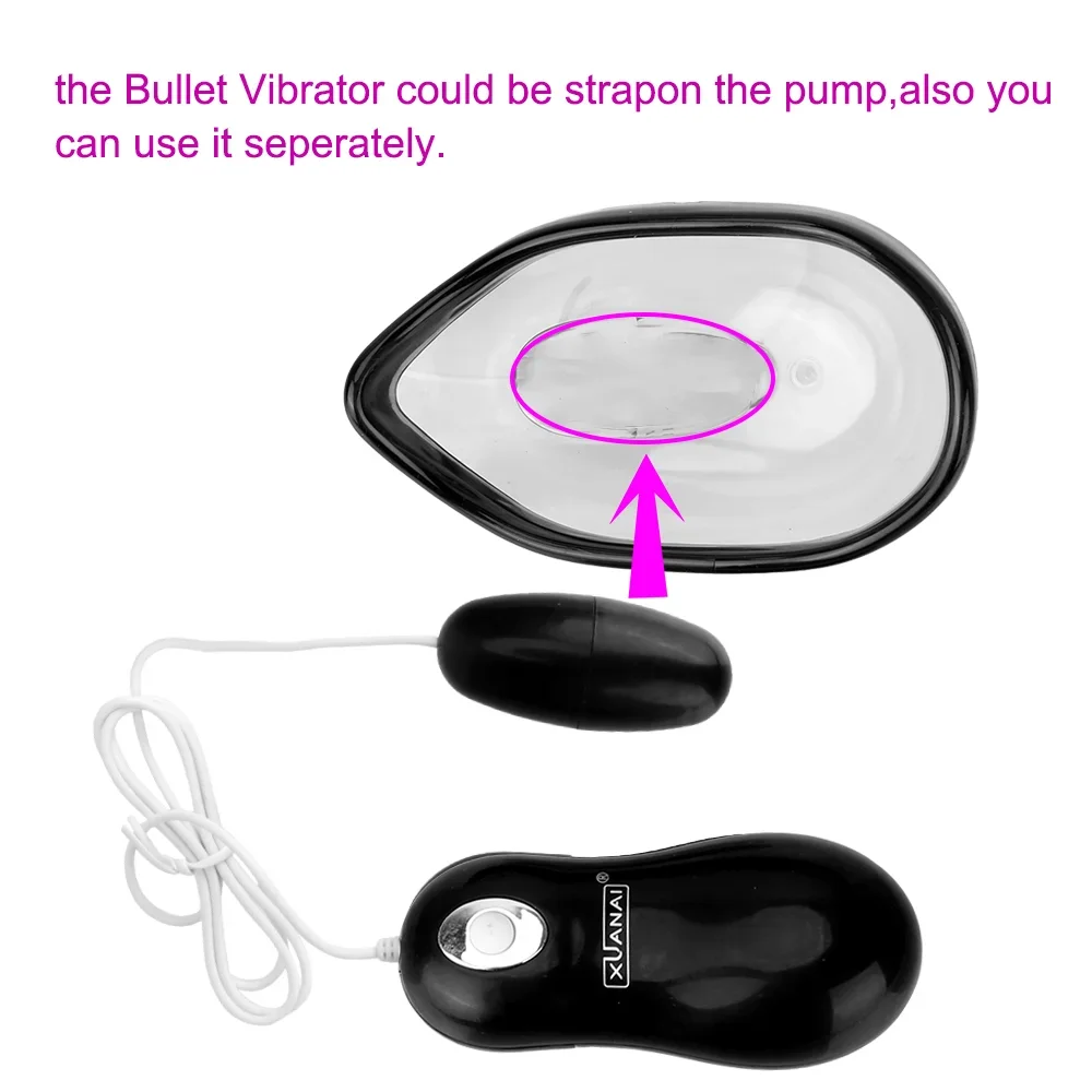 Wholesale Electric Vacuum Breast Masturbator For Women\'s Clitoris Massage Nipple Enlargement Pussy Pump Vibrator Sex Toys