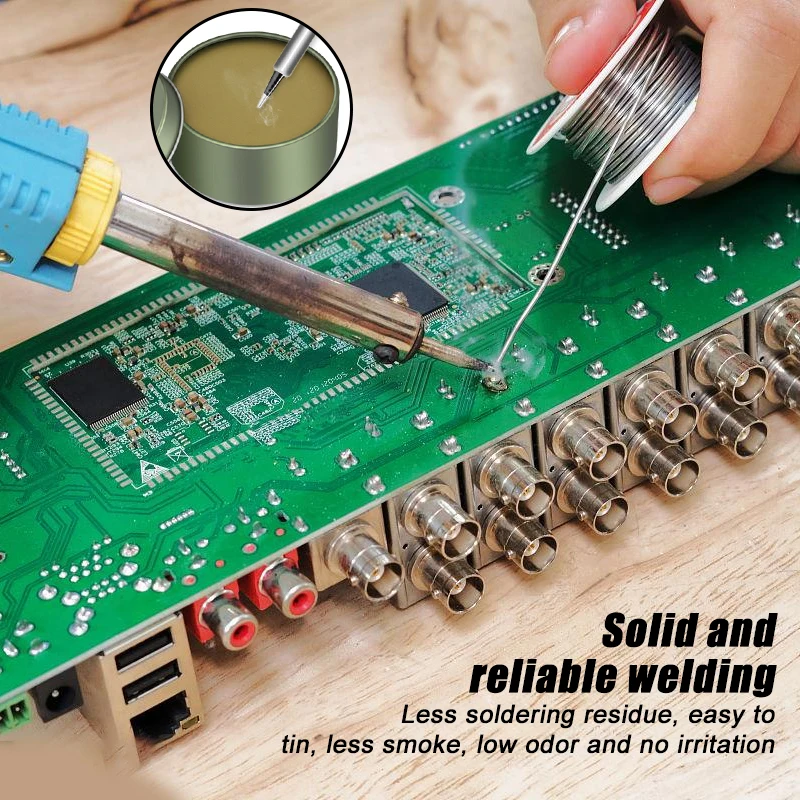 Imagem -06 - Flux de Solda sem Chumbo Flux de Solda Pasta de Solda de Estanho para Eletrônica Smd Pcb Led Reparação de Solda 15g100g