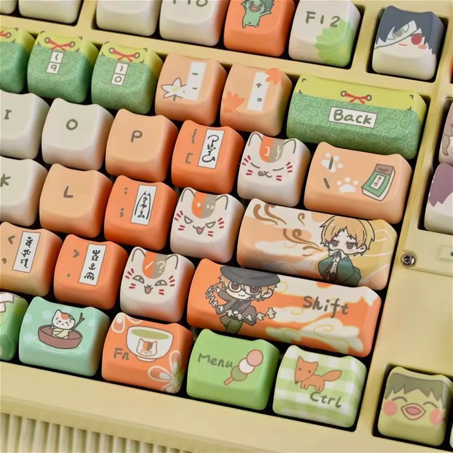 Summer Friend Account Theme Keycap PBT Material MOA Height 135 Keys Compatible with Mechanical Keyboard 60-108