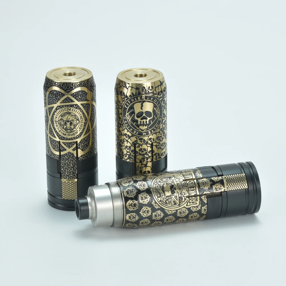 Imagem -03 - Vapes Feito de Latão Exclusivo Mk2 Especial Mk2 Colômbia Mods Blaze Solo Rta Blaze Solo Rda Mecool-mk2