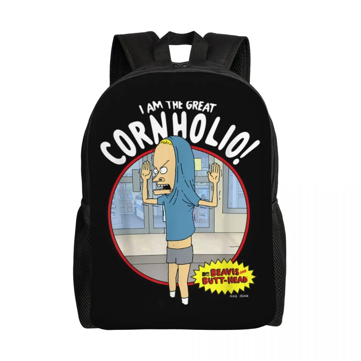 MTV Beavis und Butthead Rucksäcke für Mädchen Jungen die große Corn holio Grafik College School Reisetaschen Bücher tasche 15 Zoll Laptop