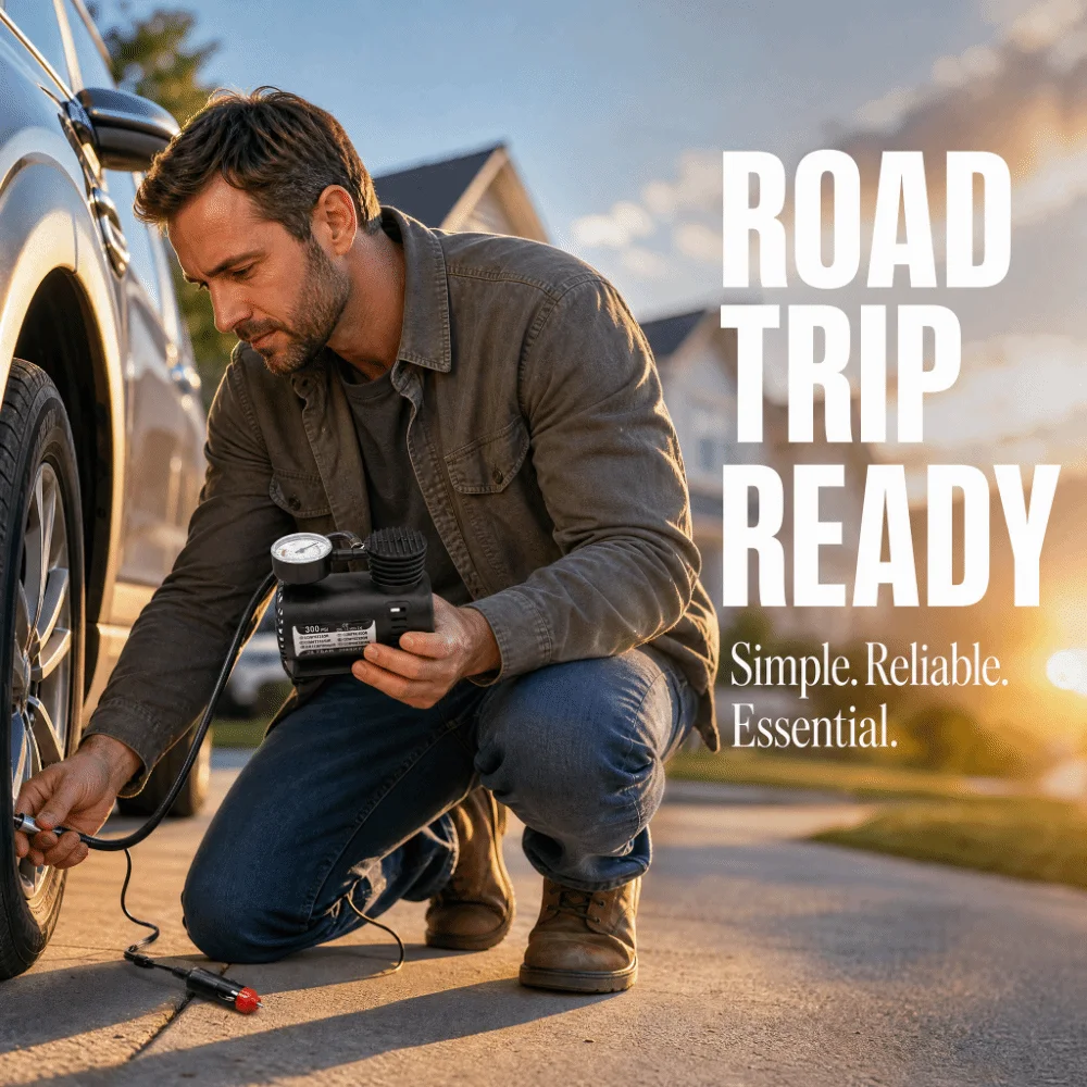 Mini portable size Tire Inflator Electric automatic inflation Vehicle dedicated design Portable Air Pump Powerful built-in motor