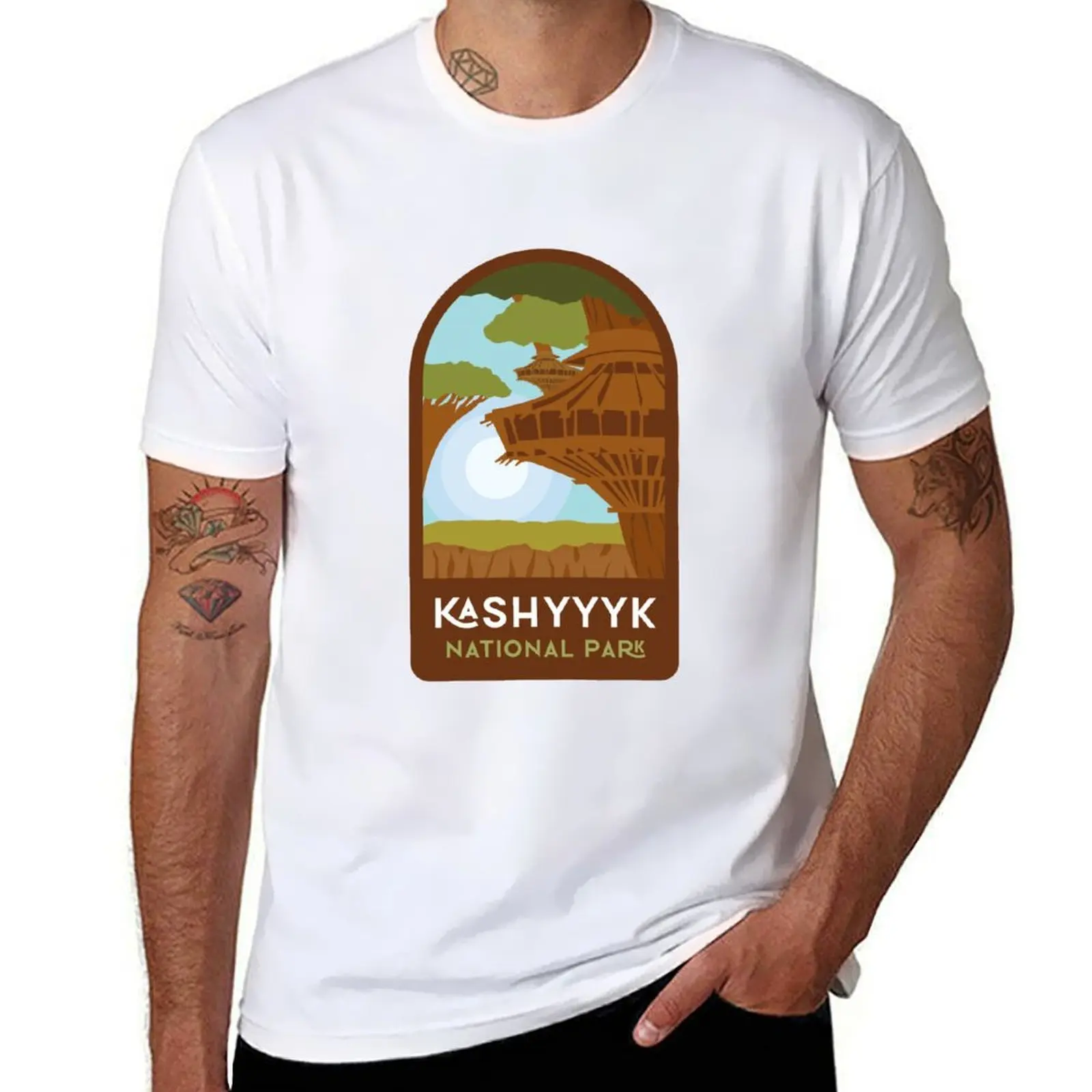

Kashyyyk National Park T-Shirt cotton t shirt man man t shirt graphic t shirts for man pack white T-shirt