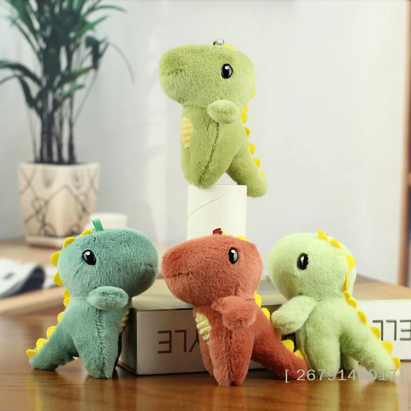 

【YY26】1PCS Cute Dinosaur Plush Toy Doll Pendant Keychain Portable Plush Toy Doll Keychain Bag Pendant