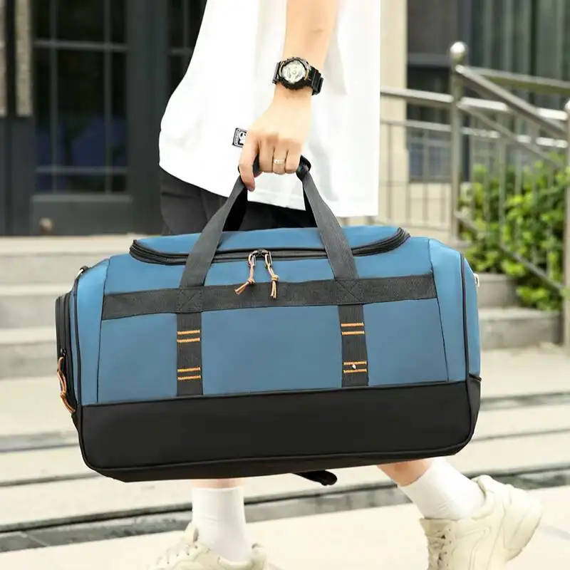 

Sports Gym Bag for Men with Dry Wet Separation Pocket Crossbody Toiletry Bag Travel Duffel Bag Women Waterproof Easy Carry on