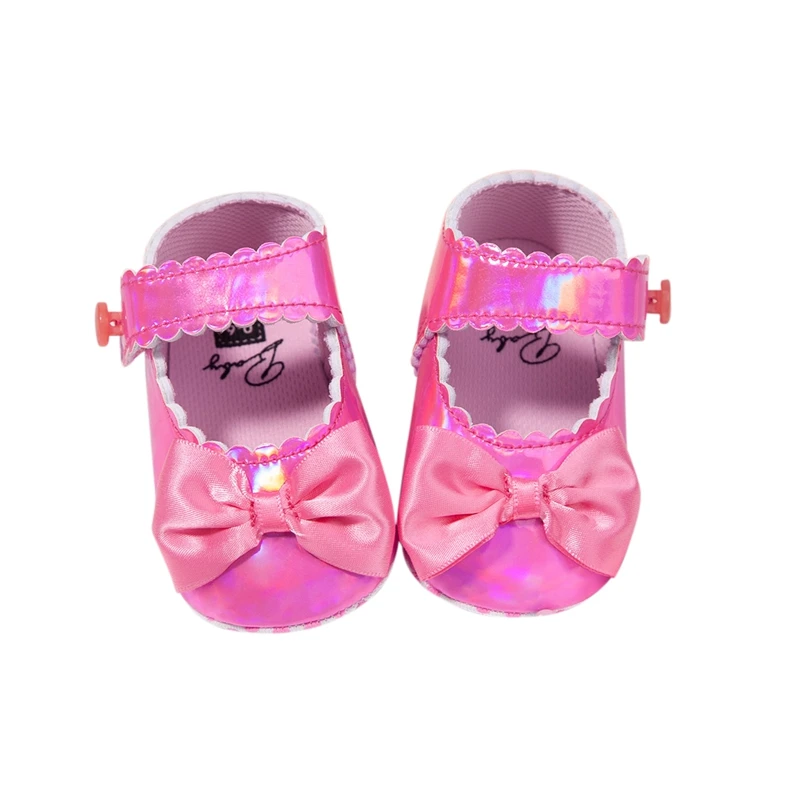 

Spring Summer Baby Girls Princess Shoes Infant Newborn Anti-Slip Soft Sole Casual Girls Bowknot First Walkers 0-18M