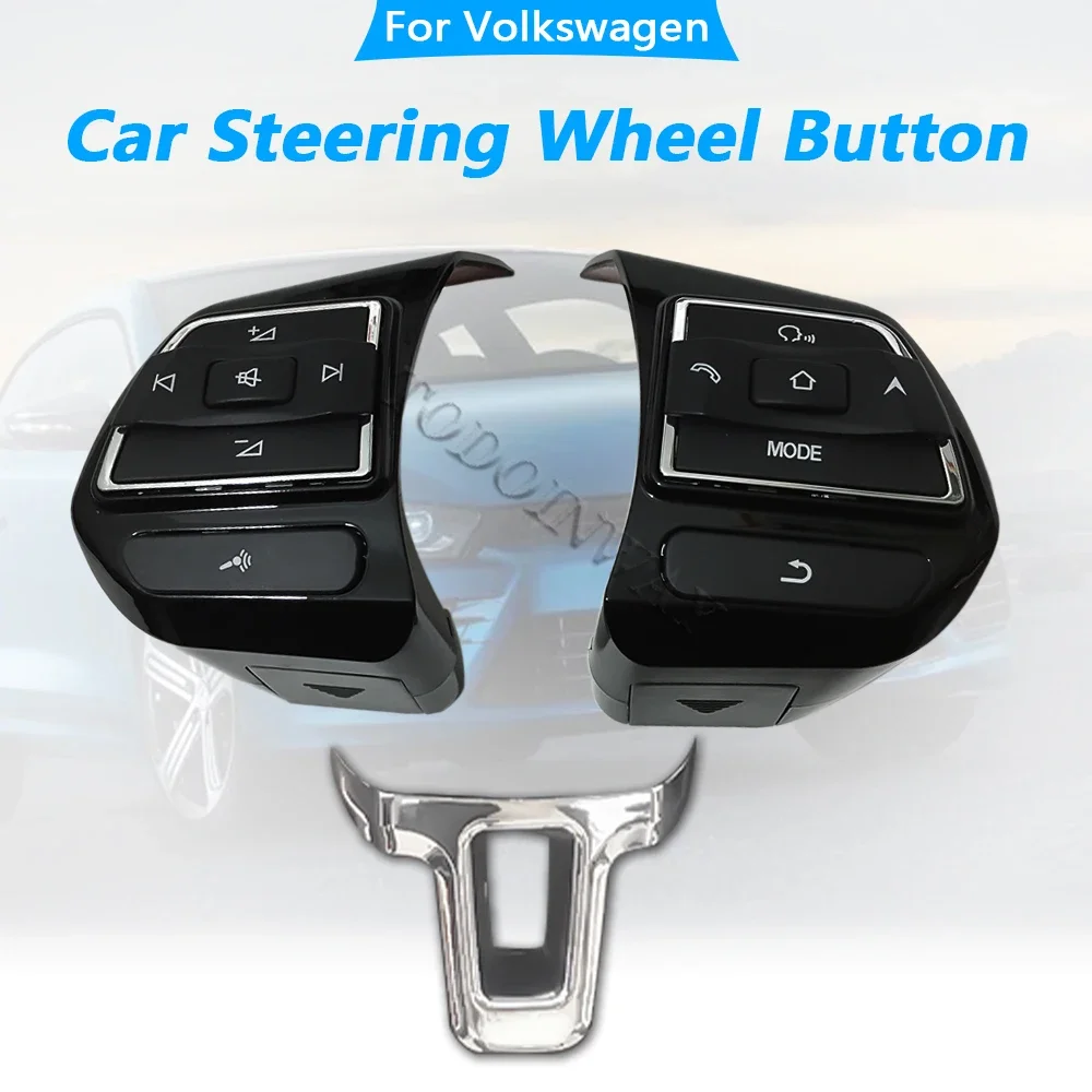 

LED Steering Wheel Button remote control switch touch screen volume for VW Golf MK6 Polo Jetta MK5 Touran Caddy Bora accessories