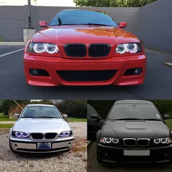 Ultra bright 4*131mm 3528 SMD LED Angel Eyes for BMW E39 E46 E38 E36 projector led headlight ring kit white for bmw e39 E46