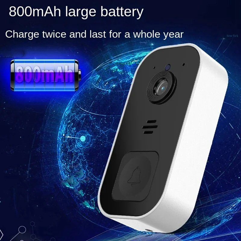Smart Visual Doorbell Wireless Remote Home High-Definition Night Vision Monitor Video Intercom Doorbell