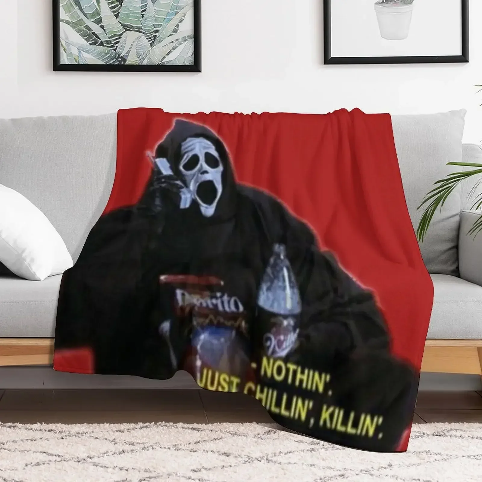 

scary movie Throw Blanket Winter beds Heavy Blankets