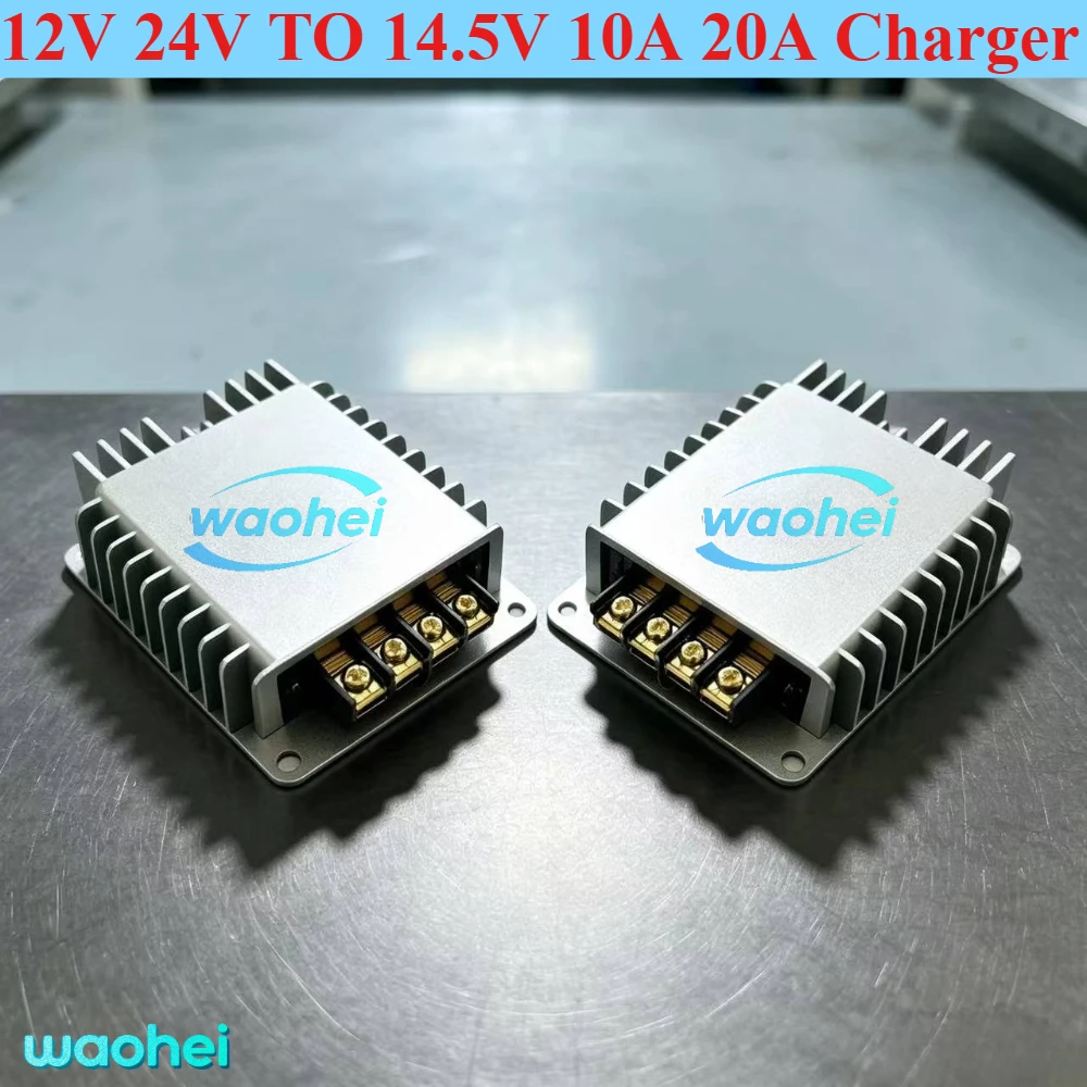 Step Up DC DC Power Converter 9V-32V 12V 24V To 14.5V 10A 20A for Lithium Ion LiFePO4 Batteries for Battery Charger RVs Boat Car