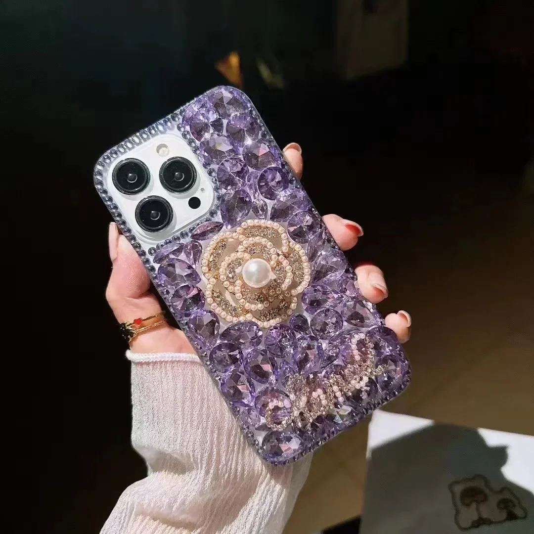 Luxo flash diamante flor completa strass caso para xiaomi redmi 9a 9c note8 9pro note10s note11 pro 12pro capa de telefone viv viv