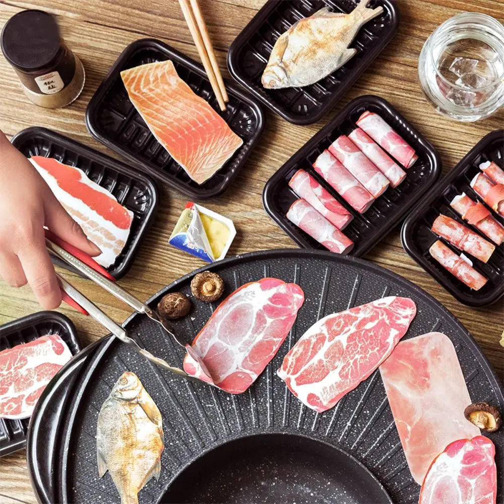 Bloc de notas adhesivas de carne de pescado de simulación de regalo para estudiantes de estilo japonés para niños, suministros de papelería escolar, almohadillas autoadhesivas