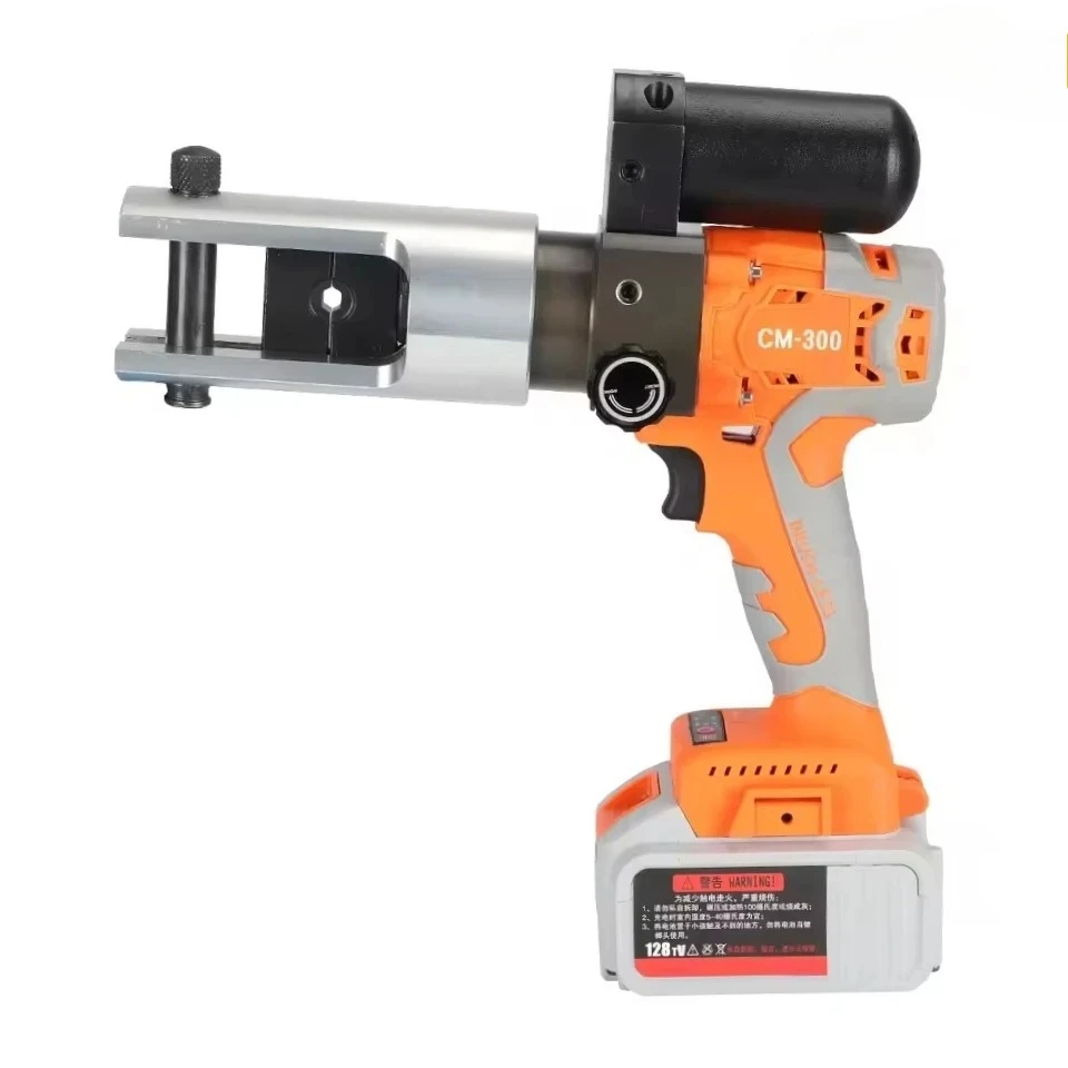 

CM300 Rechargeable Hydraulic Pliers Electric Hydraulic Crimping Tool Portable Rechargeable Crimping Pliers 12T 380NM 16-300mm²
