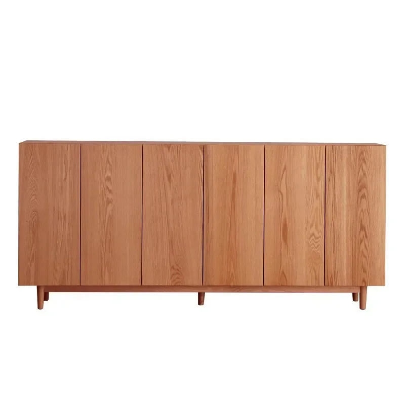 

Nordic Japanese-style solid wood shoe cabinet, modern simple cherry wood storage cabinet, large-capacity oak, household logs