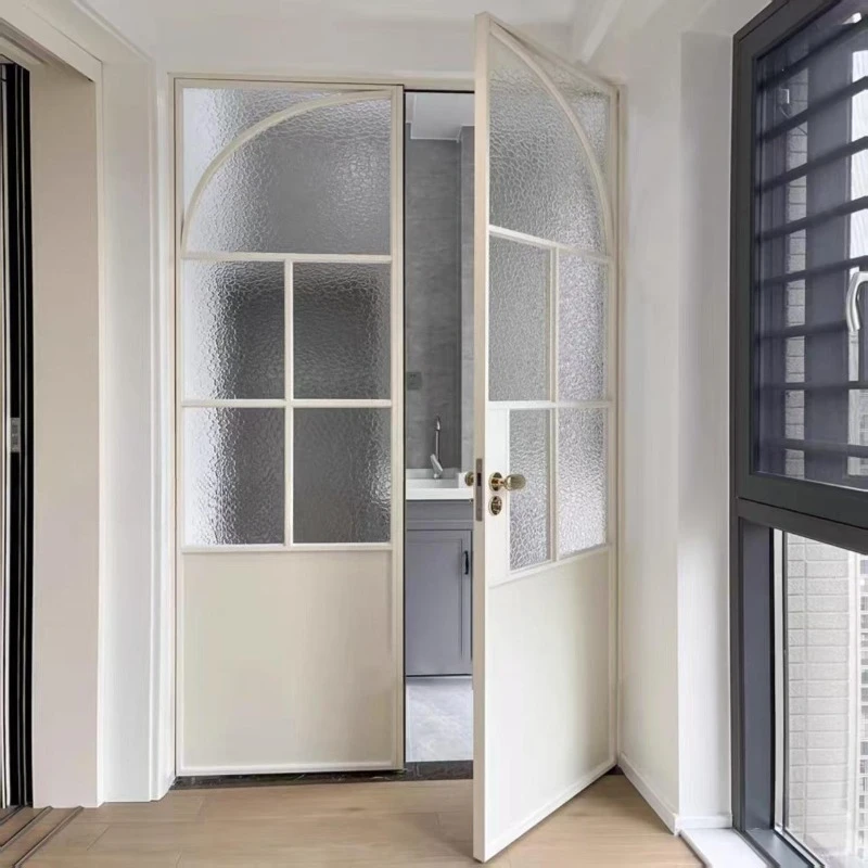 Titanium Magnesium Alloy Opposite  Meeting Room  Study Interior  Double Fan Double Opening Swing Door