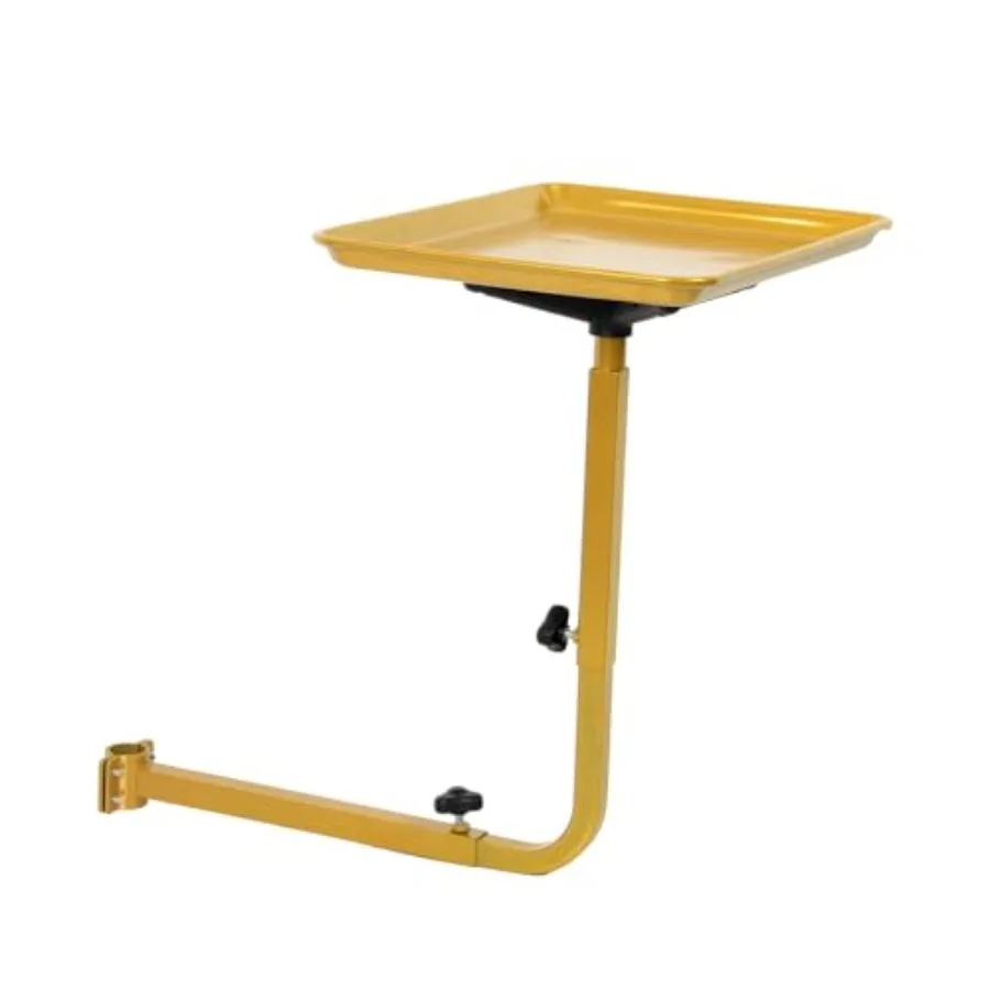 

Salon Tray for Hair Stylist Steel Salon Tray Attached to Chair 360 Degree Rotating for Barber Chairs Hairdressing Tools Tattoo
