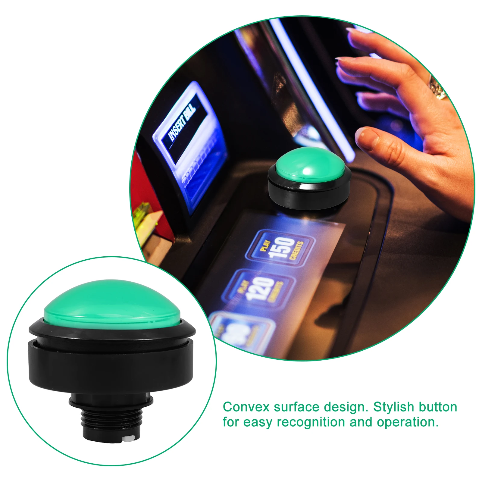 

Console Replacement Push Buttons Machine Props Game Button Game Machine Accessory Replacement Button Long-Lasting