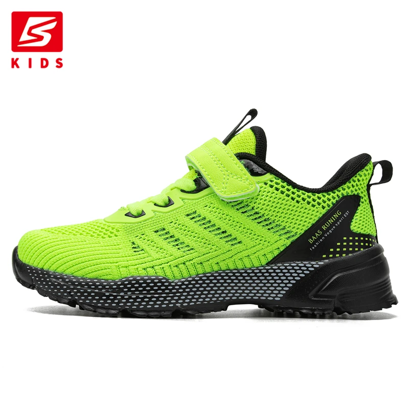 

Baasploa Children Running Shoes Fashion Lightweight Boys Sport Sneakers Breathable Mesh Tenis School Shoes for Boys Kids Sneaker