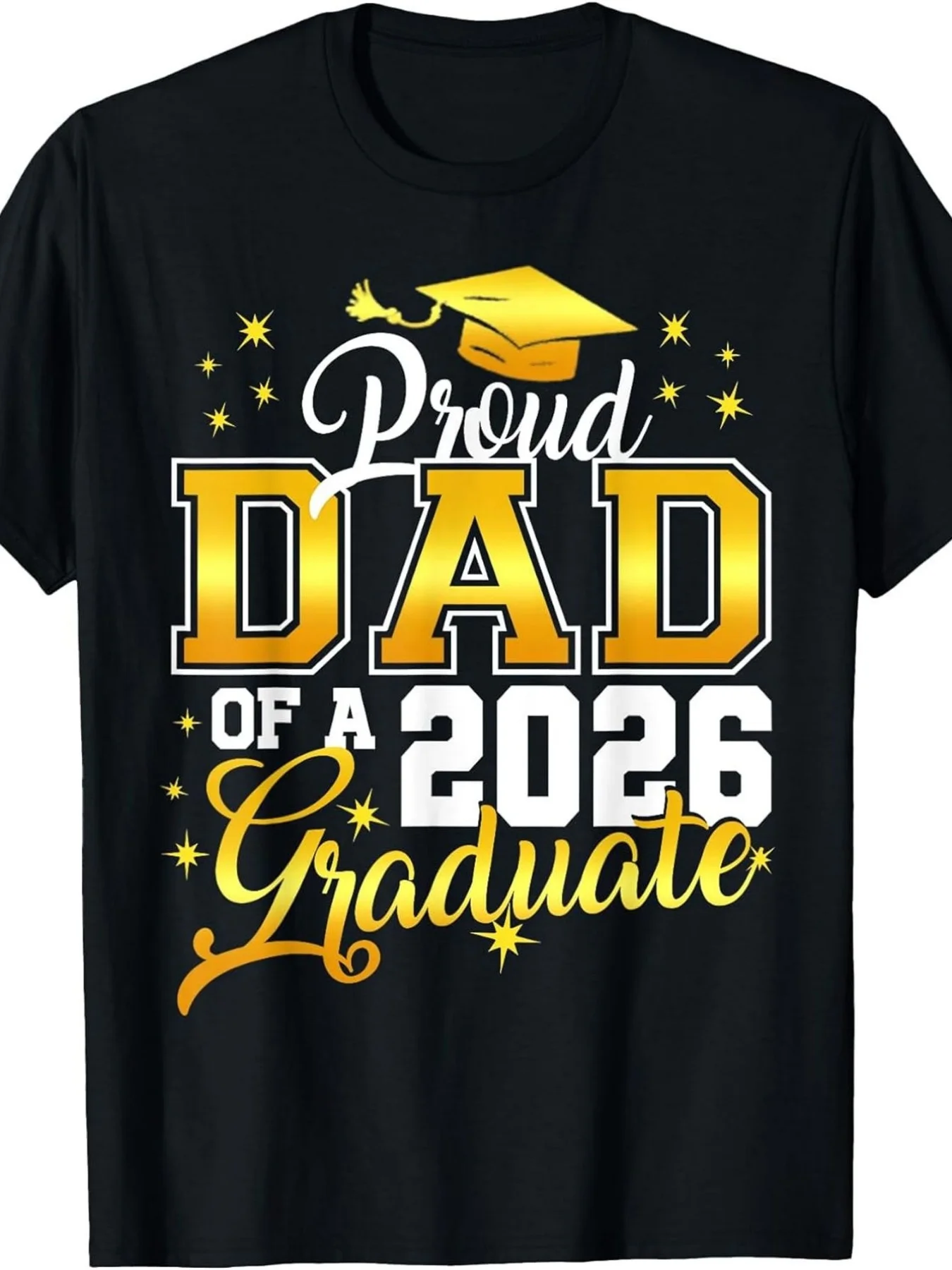 Camiseta Retro de Graduación para Hombre, Talla Grande: Regalo para Papá, Graduado de 12º Grado 2026, Camiseta de Agradecimiento para Papá, Lavable a Máquina, Cuello Redondo, Ropa Casual para Eventos y Uso Diario, Tallas Grandes