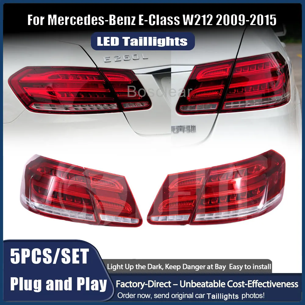 

LED Taillights For Mercedes-Benz E-Class W212 E250 E350 E400 E550 2009-2013 2014-2015 Taillamps Rear Brake Fog Turn Signal Light