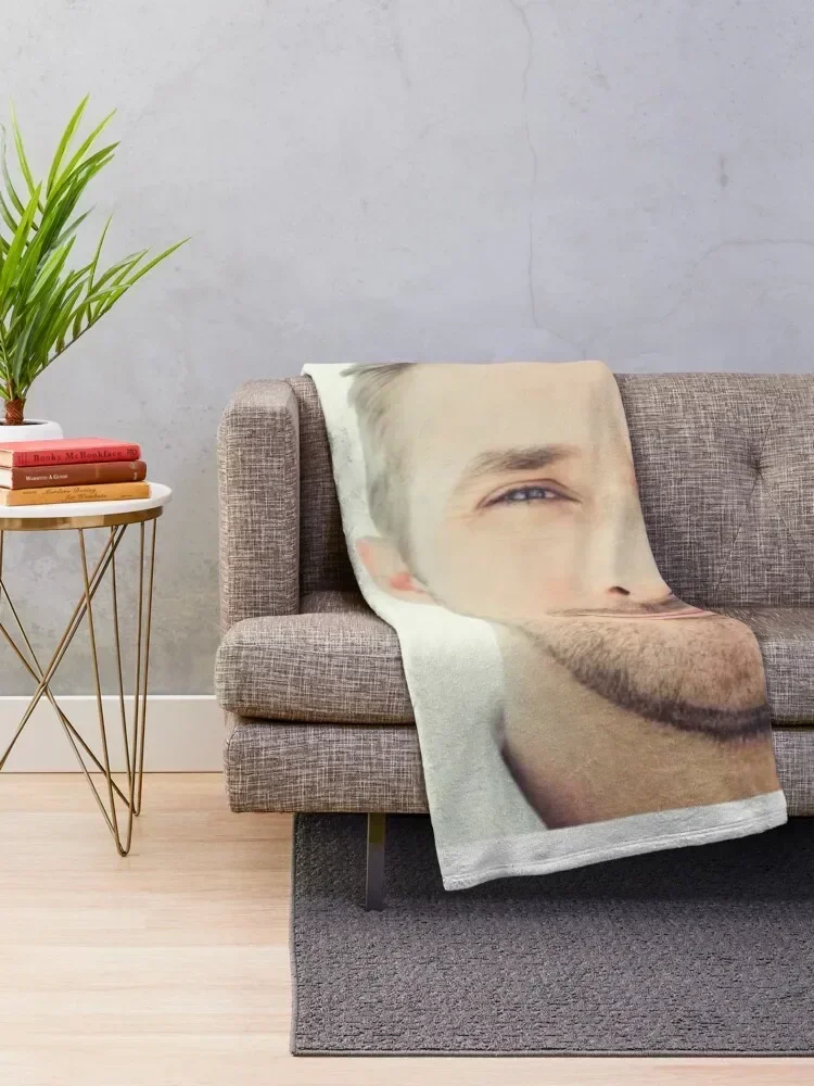 Hey Girl Ryan Gosling Throw Blanket Bed Fashionable Hair halloween Blankets