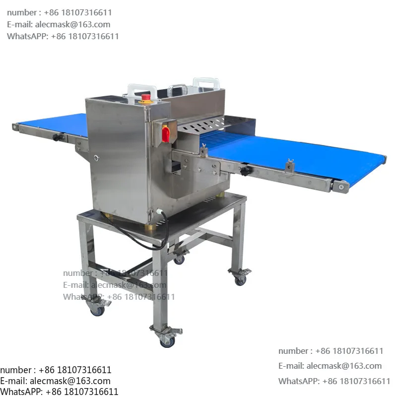 

Automatic fresh meat slitting machine commercial high power beef slitting machine stainless steel pork belly slitting machine