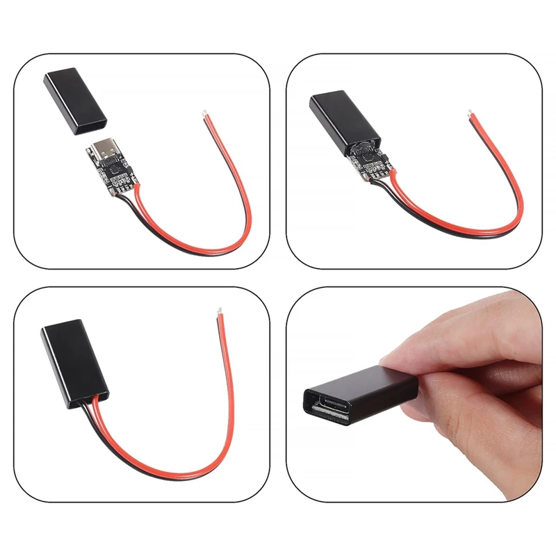 Top Deals 8PCS USB-C PD3.0 Trigger Charging Module PD/QC Decoy Board Fast Charge USB Type-C 9V 12V 15V 20V 5A Adjustable Voltage